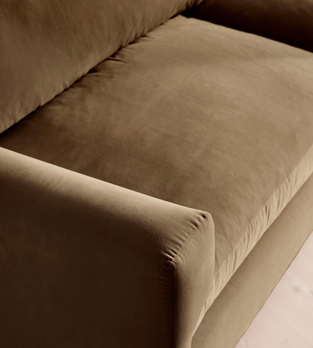 Mossley Four Seater Sofa - Velvet - Truffle - UK - Images - Image 6