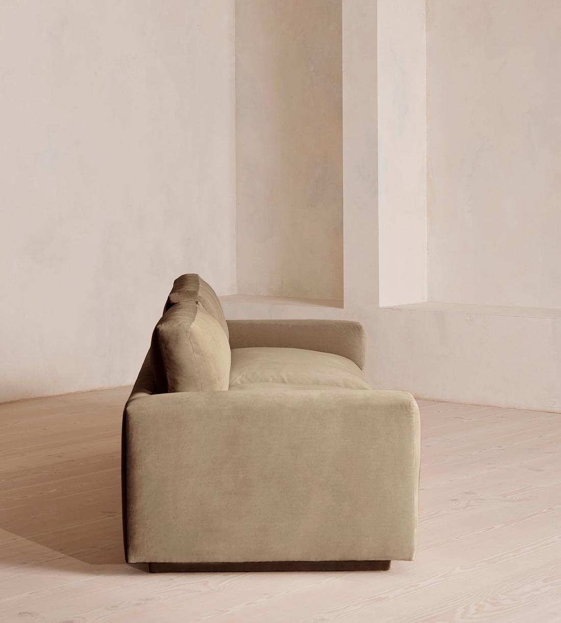 Mossley Four Seater Sofa - Velvet - Oyster - UK - Images - Image 3