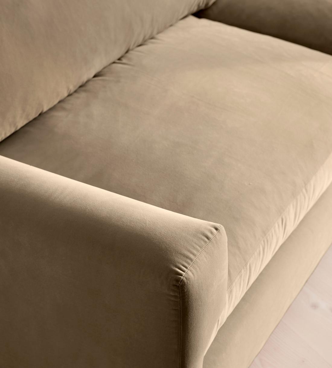 Mossley Four Seater Sofa - Velvet - Oyster - UK - Images - Image 6