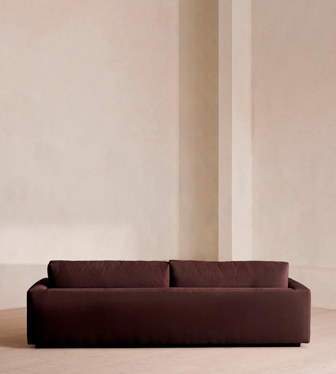 Mossley Four Seater Sofa - Velvet - Aubergine - UK - Images - Image 4