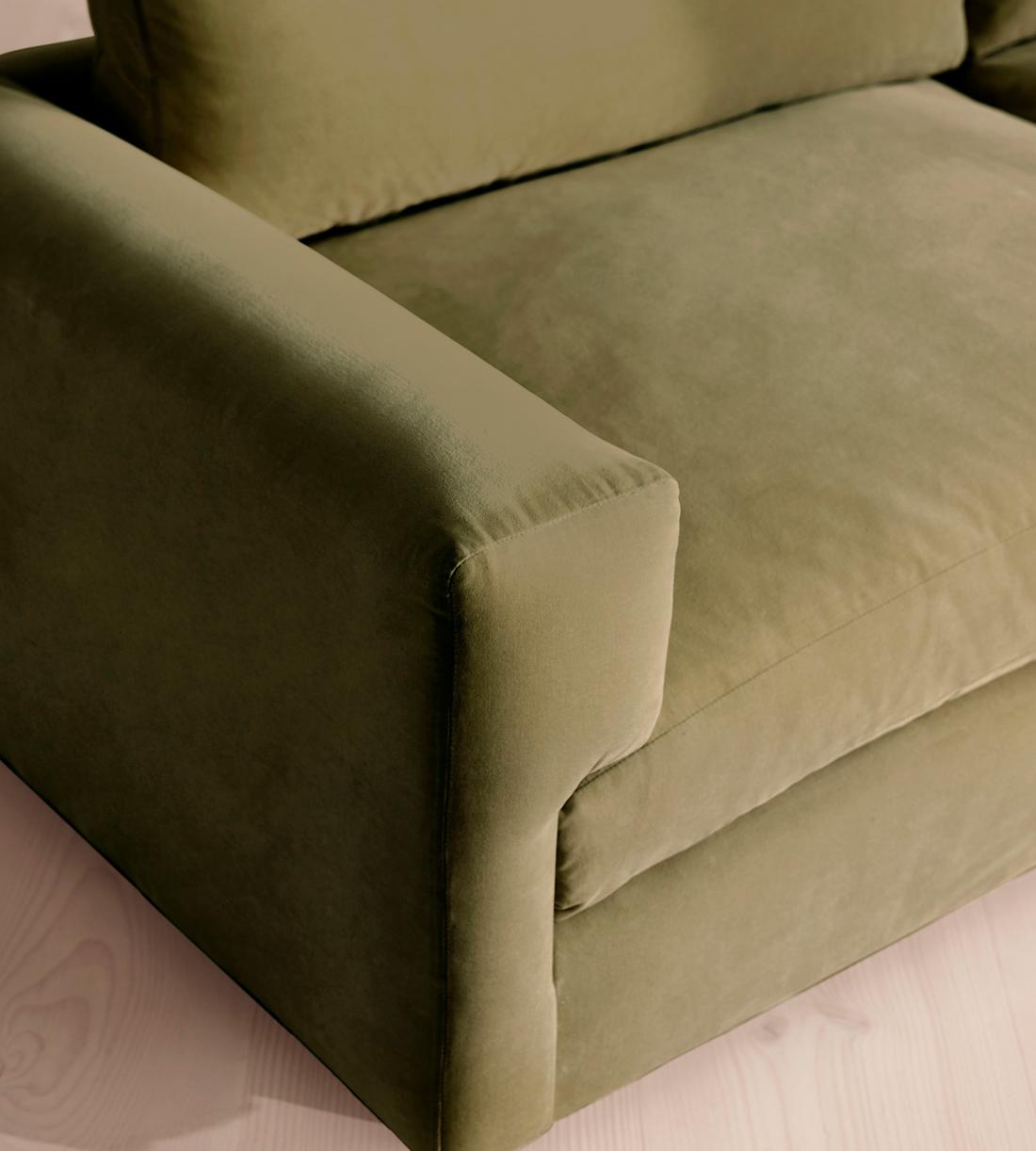 Mossley Three Seater Sofa - Velvet - Lichen - US - Images - Image 5