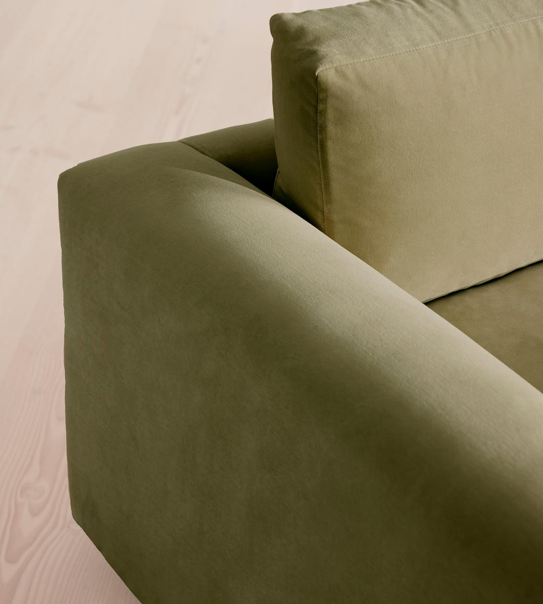 Mossley Three Seater Sofa - Velvet - Lichen - US - Images - Image 6