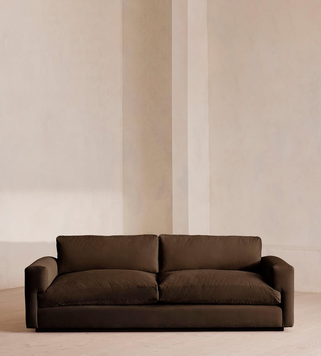 Mossley Three Seater Sofa - Velvet - Chocolate Brown - US - Listing - Image 2