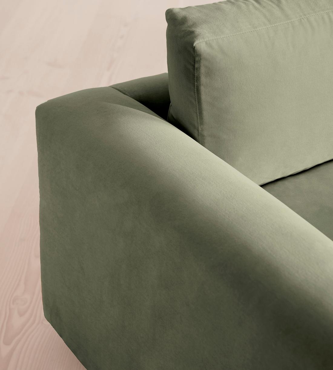Mossley Three Seater Sofa - Velvet - Seafoam - UK - Images - Image 5