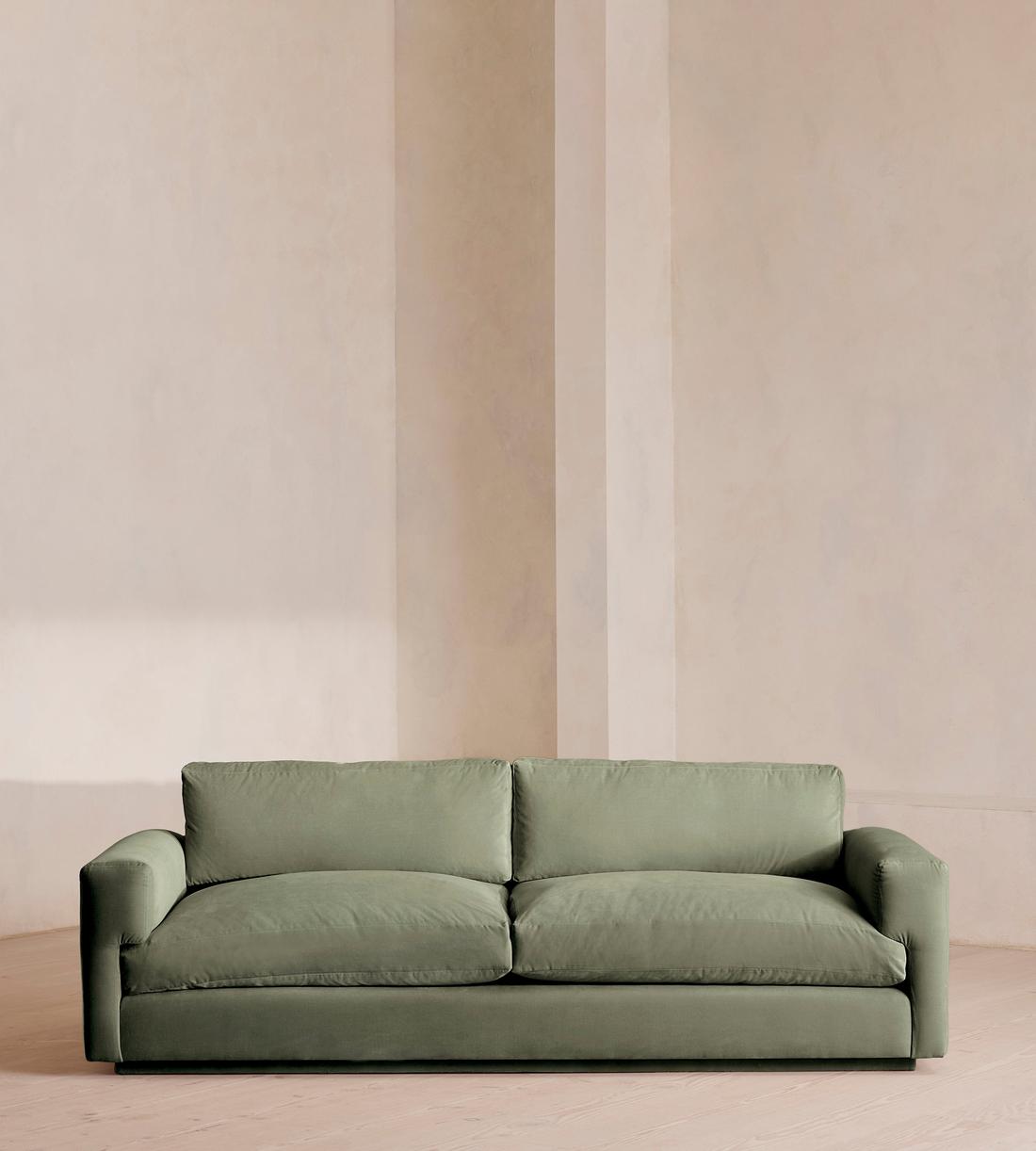 Mossley Three Seater Sofa - Velvet - Seafoam - US - Listing - Image 2