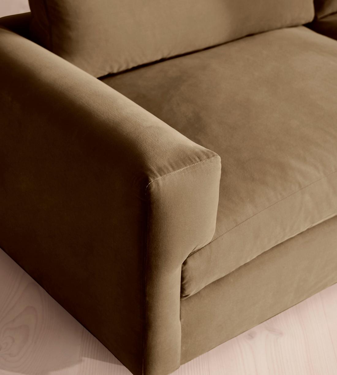 Mossley Three Seater Sofa - Velvet - Truffle - US - Images - Image 5