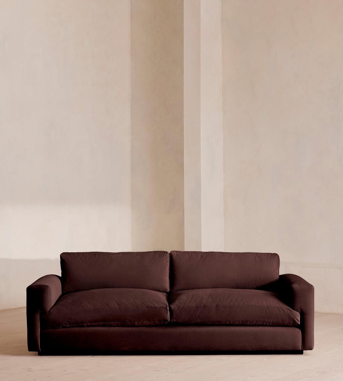 Mossley Three Seater Sofa - Velvet - Aubergine - US - Listing - Image 2
