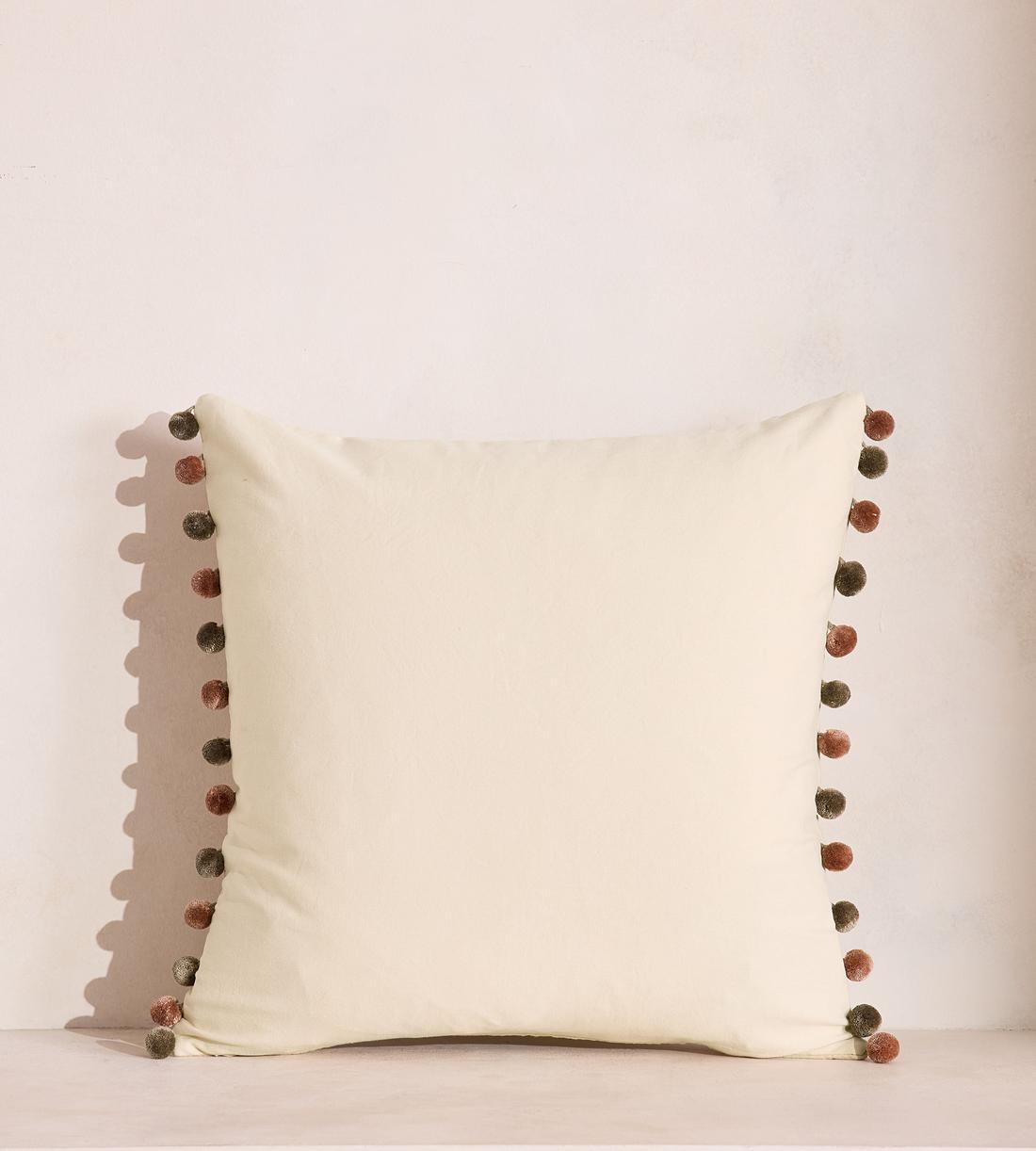 Arthur Square Cushion - Cream - Listing - Image 4