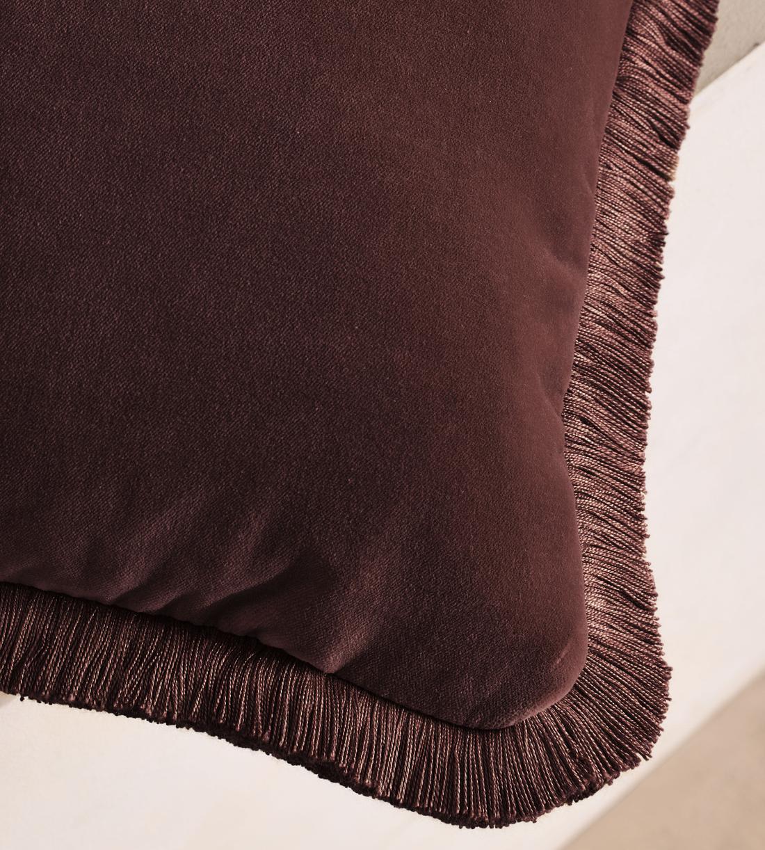 Margeaux Large Square Cushion - Aubergine - UK - Images - Image 4