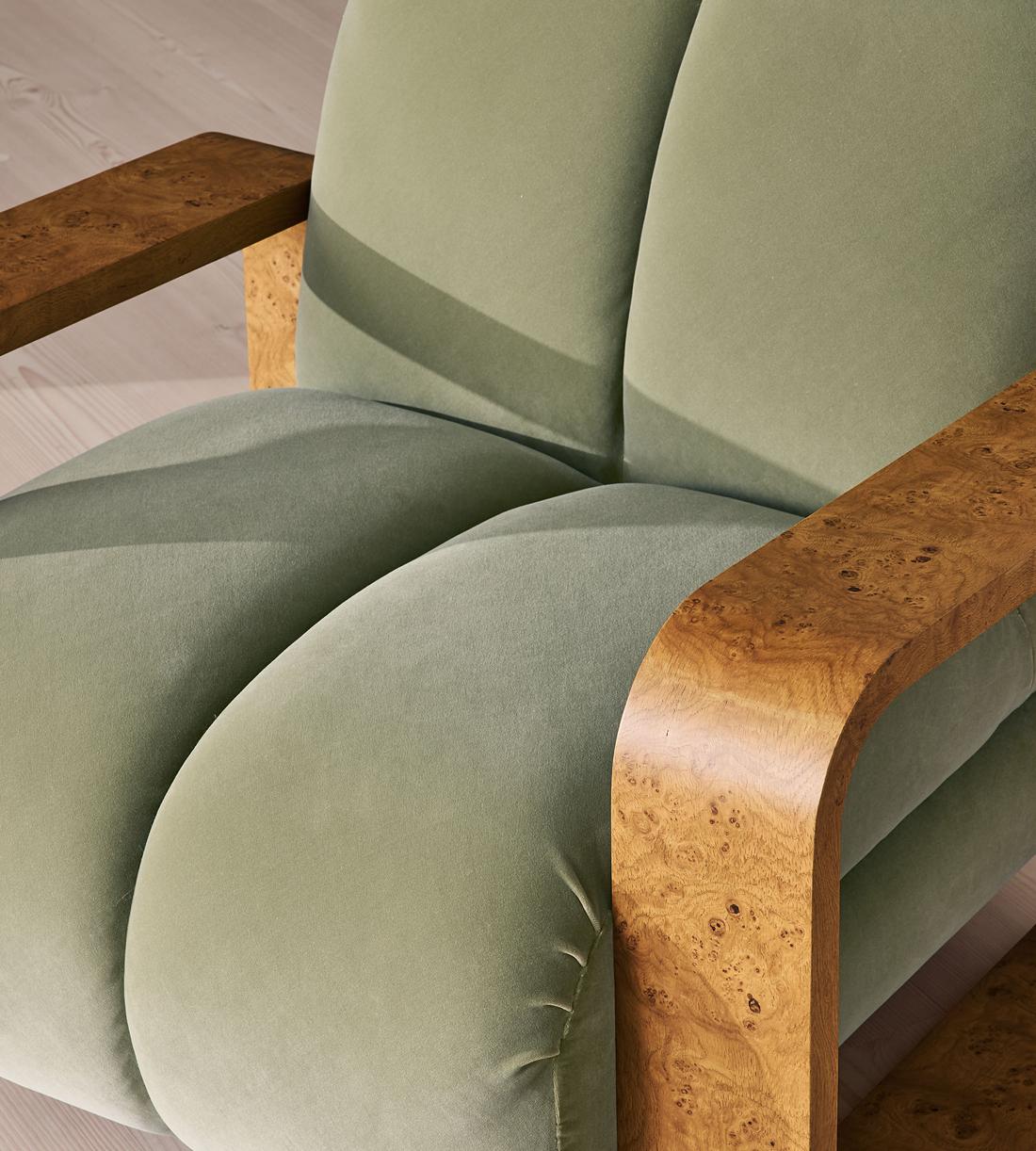 Blake Armchair - Velvet - Seafoam - US - Images - Image 8