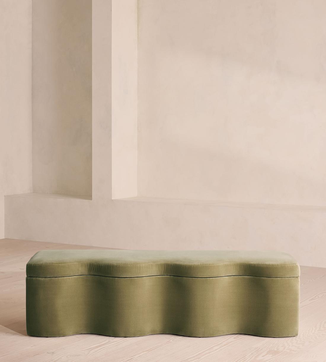 Eli Storage Bench - Velvet - Lichen - US - Listing - Image 1