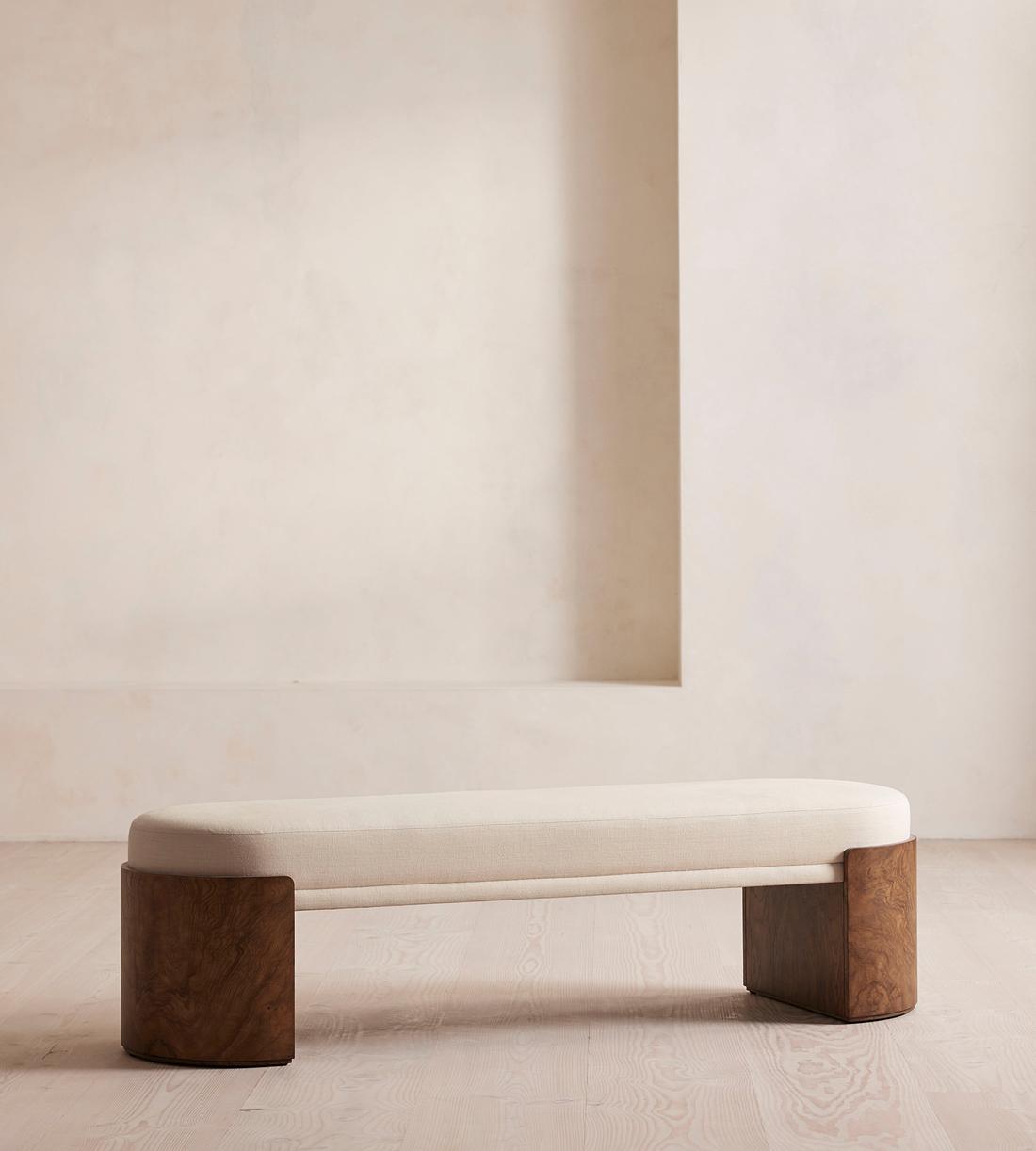 Lukas Bench - Linen - Bisque - UK - Listing - Image 1