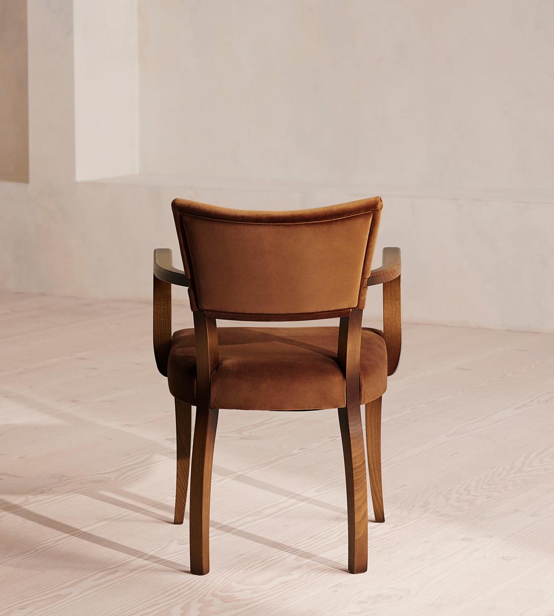 Molina Dining Armchair - Velvet - Cinnamon - UK - Images - Image 4