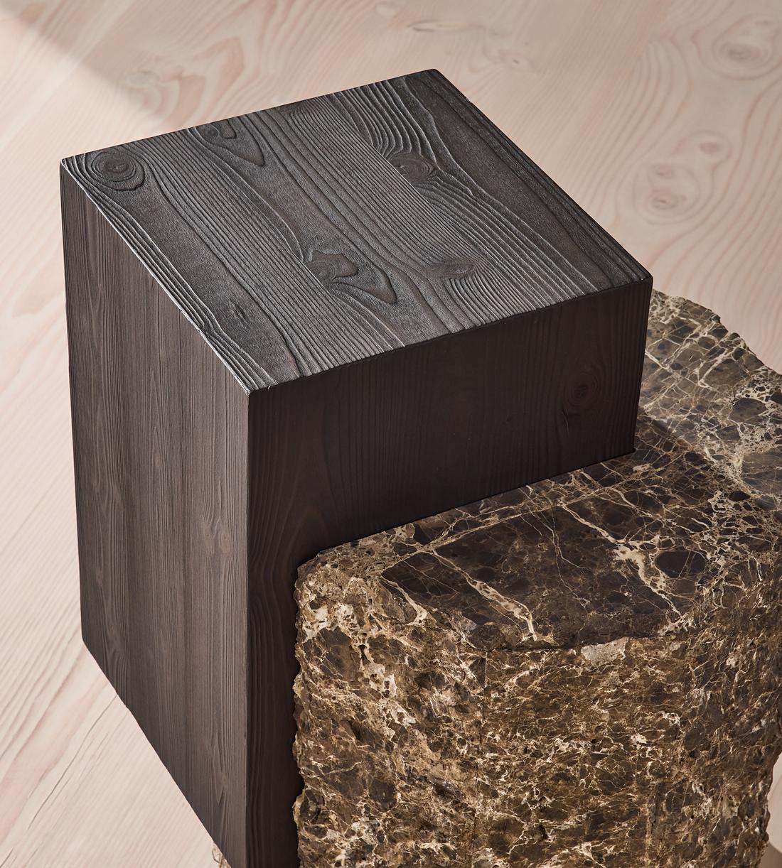 Torren Side Table - Dark Emperador - Images - Image 3