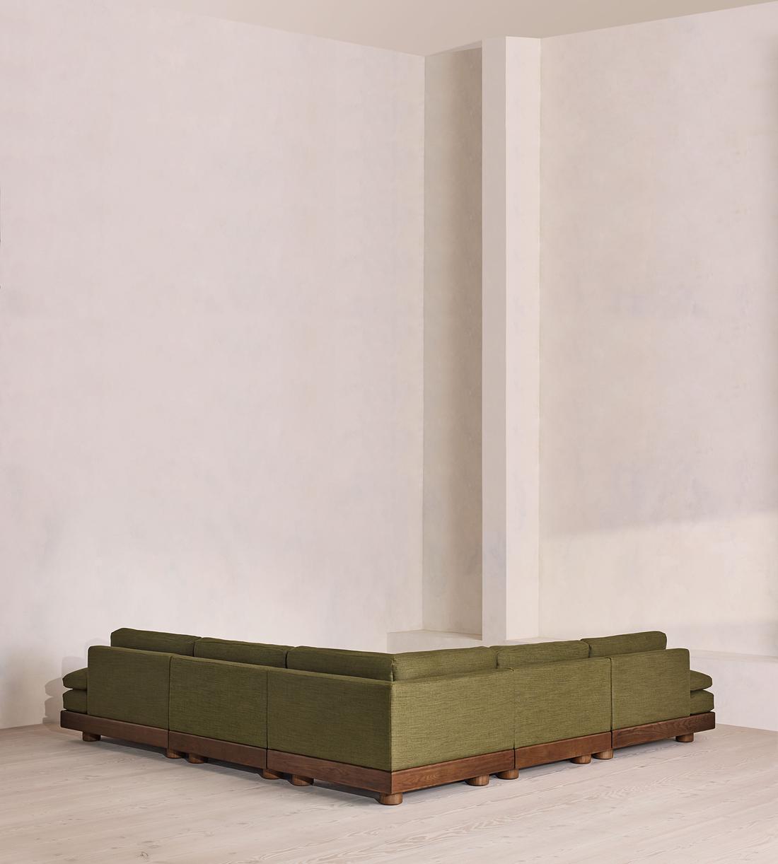 Truro Modular Sofa - Corner Sofa - Wool Linen - Moss UK - Images - Image 3