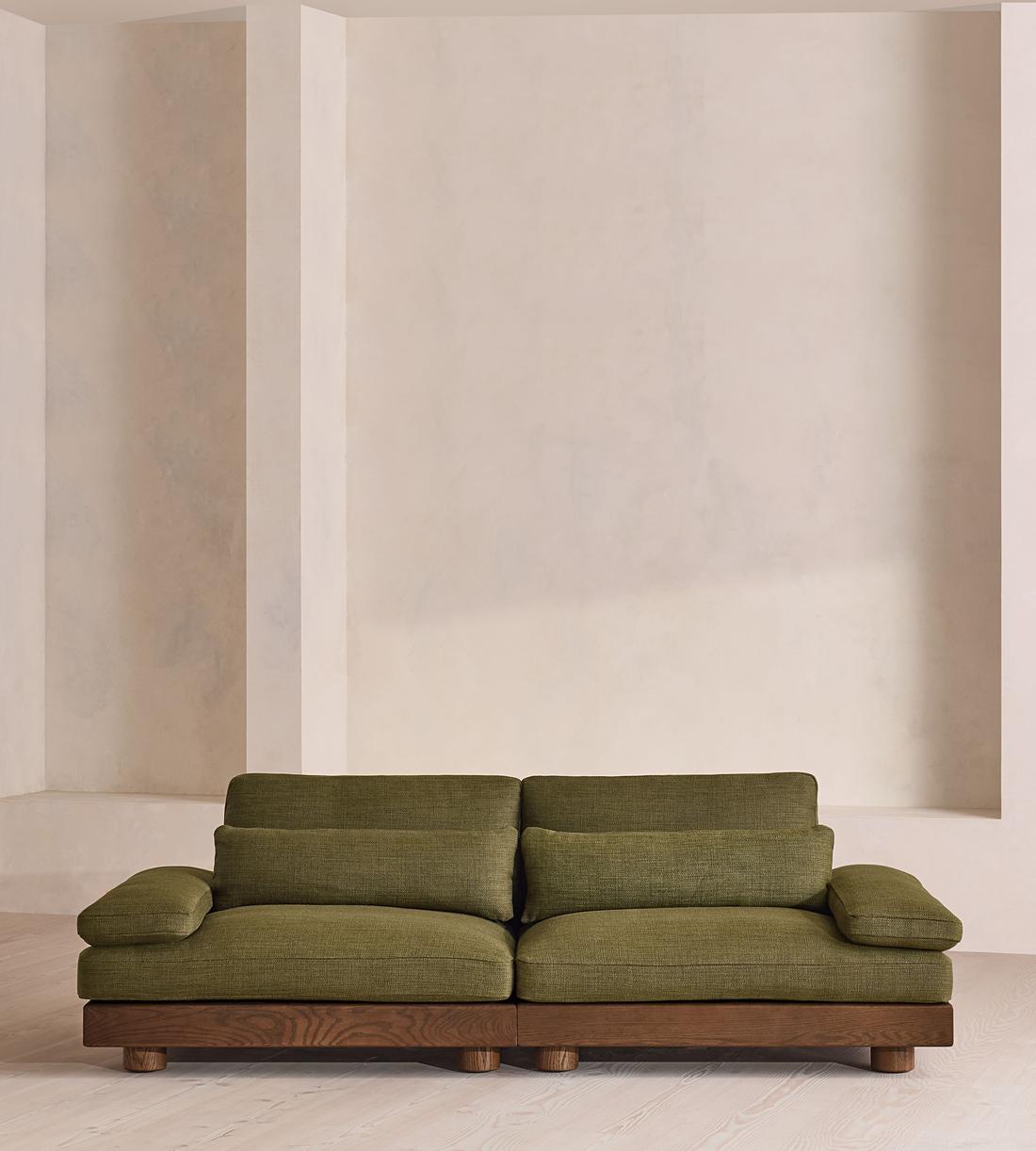 Truro Modular Sofa - Three Seater - Wool Linen - Moss UK - Listing - Image 2