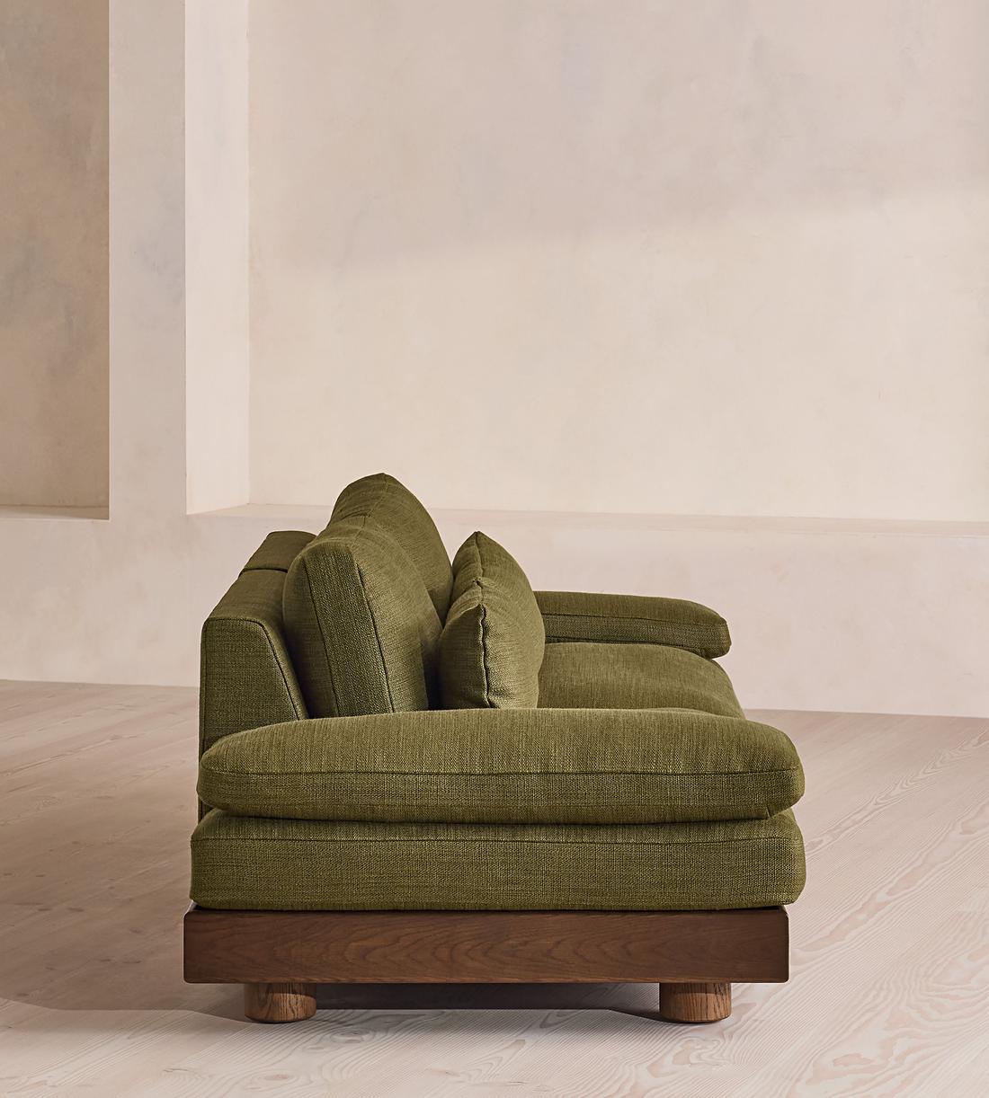 Truro Sectional Sofa - Three Seater - Wool Linen - Moss US - Images - Image 5