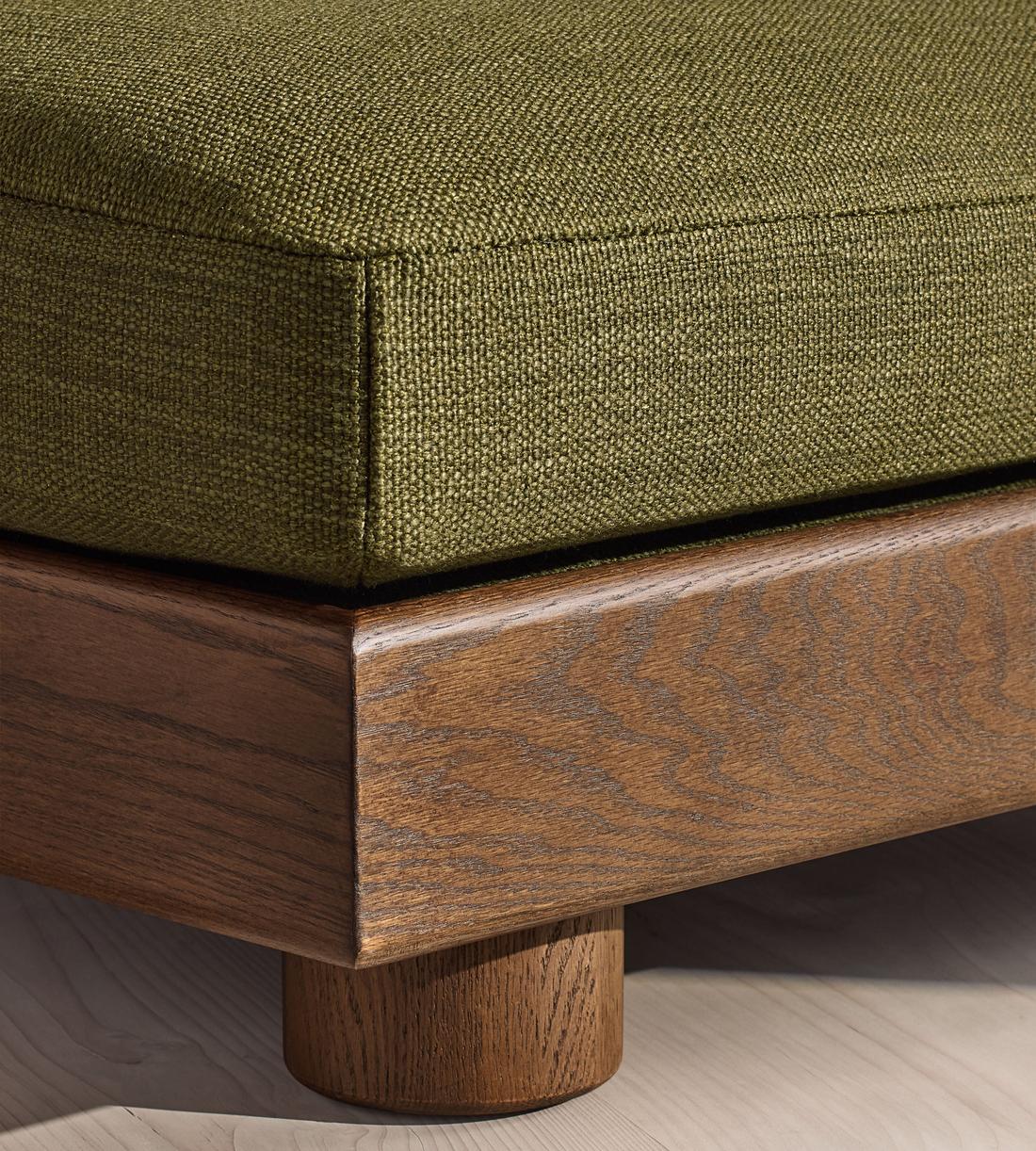 Truro Ottoman - Wool Linen - Moss - US - Images - Image 4