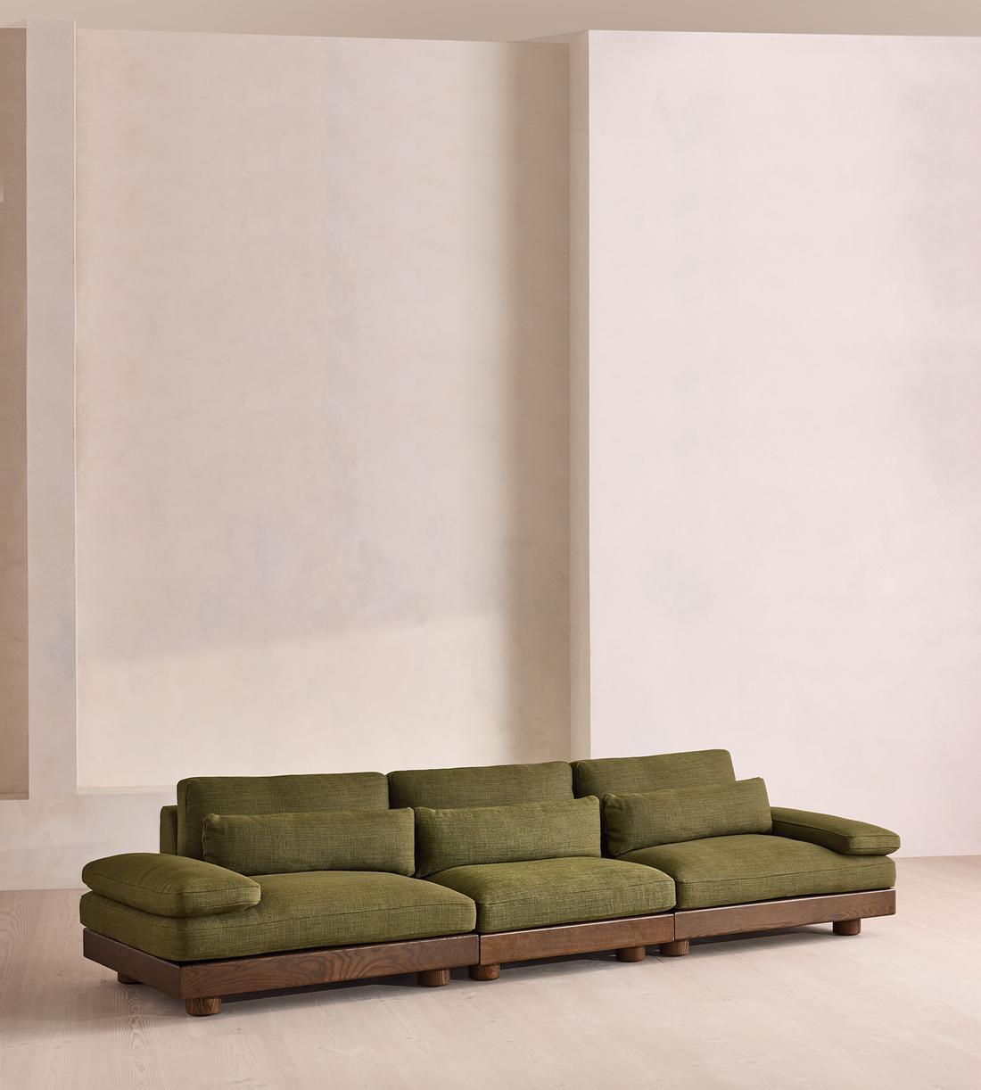 Truro Modular Sofa - Four Seater - Wool Linen - Moss UK - Listing - Image 2