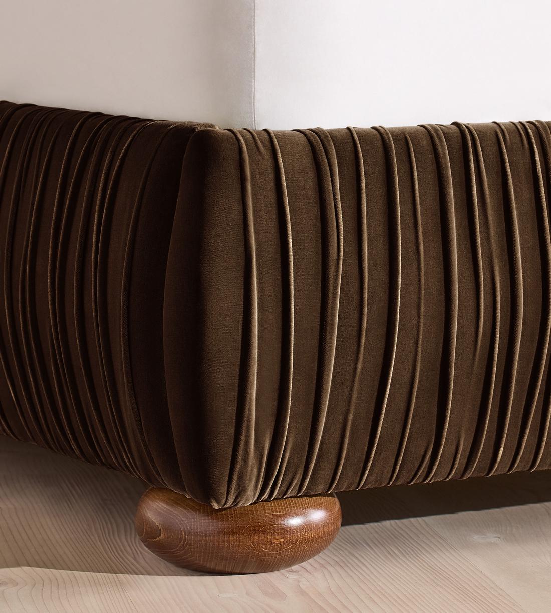 Blair Bed - King - Velvet - Chocolate - UK - Images - Image 7