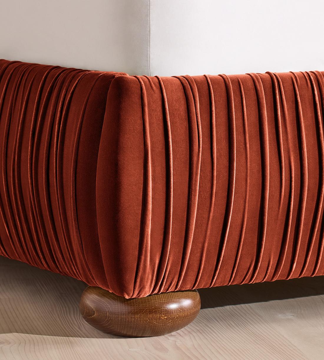 Blair Bed - King - Velvet Rust - UK - Images - Image 5