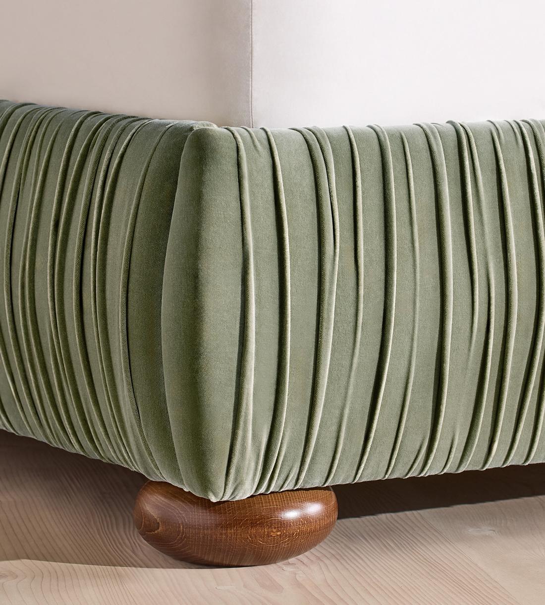 Blair Bed - King - Velvet - Seafoam - US - Images - Image 5