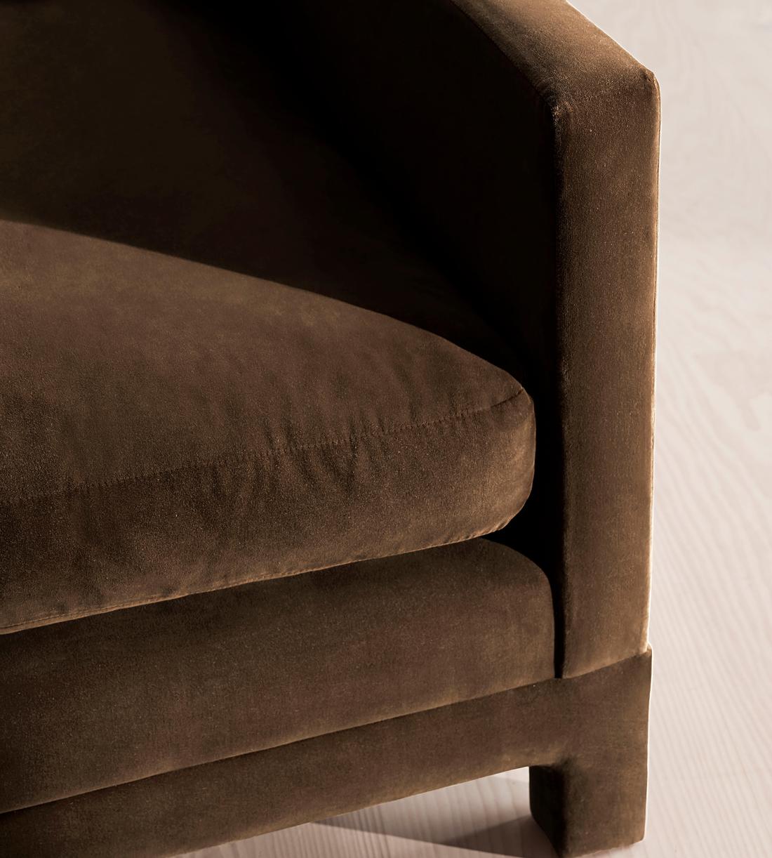 Ashford Three Seater - Sofa - Velvet - Chocolate - Images - Image 6