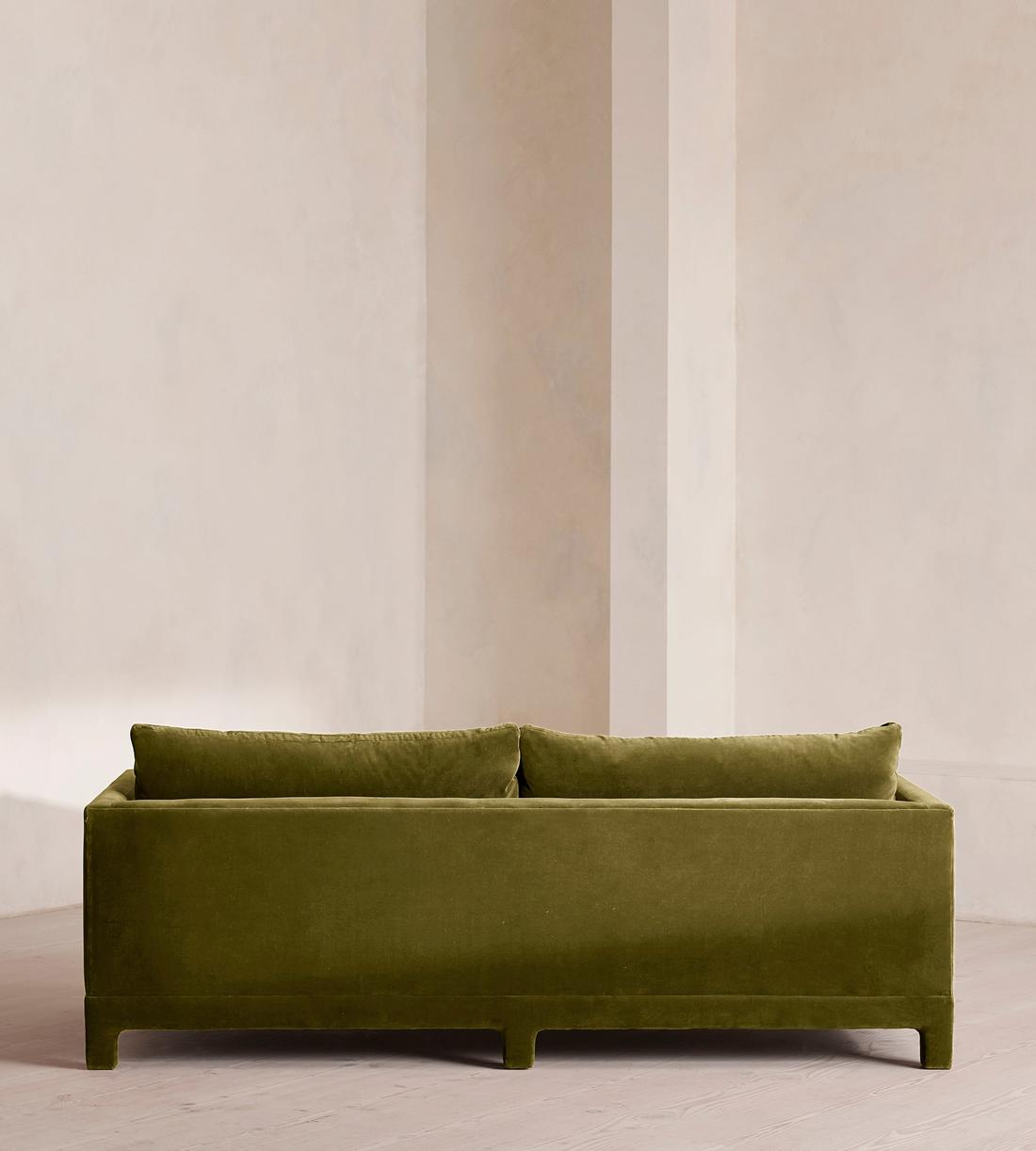 Ashford Three Seater Sofa - Velvet - Olive - Images - Image 4