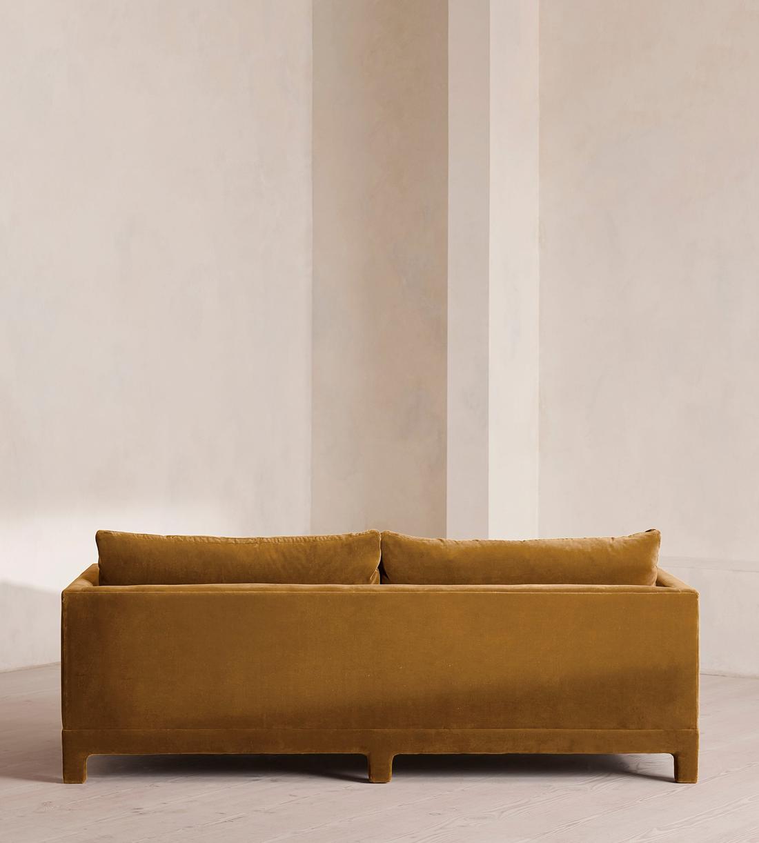Ashford Three Seater Sofa - Velvet - Mustard - Images - Image 4