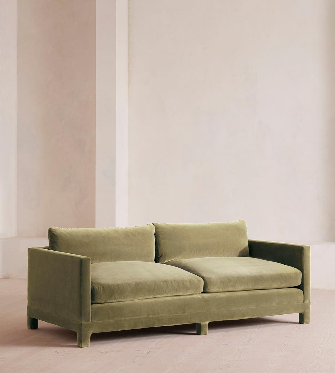 Ashford Three Seater Sofa - Velvet - Lichen - US - Listing - Image 2