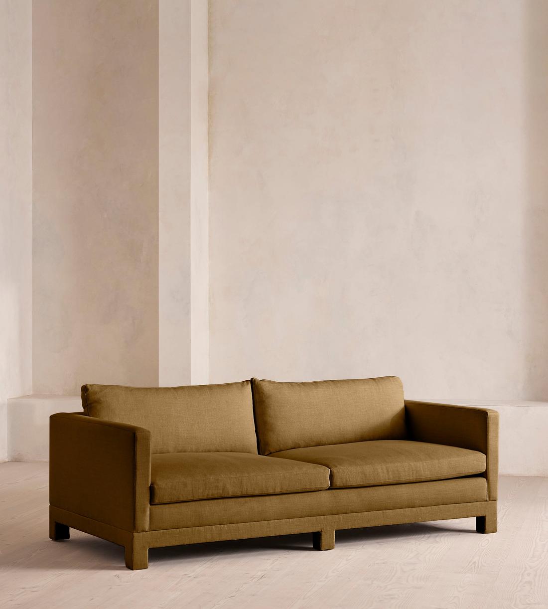 Ashford Three Seater Sofa - Linen - Ochre - Listing - Image 2
