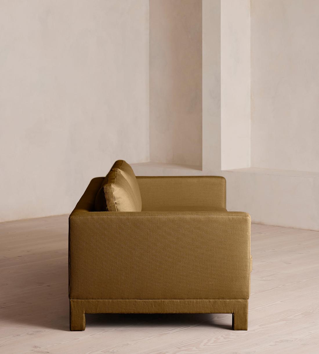 Ashford Three Seater Sofa - Linen - Ochre - US - Images - Image 3