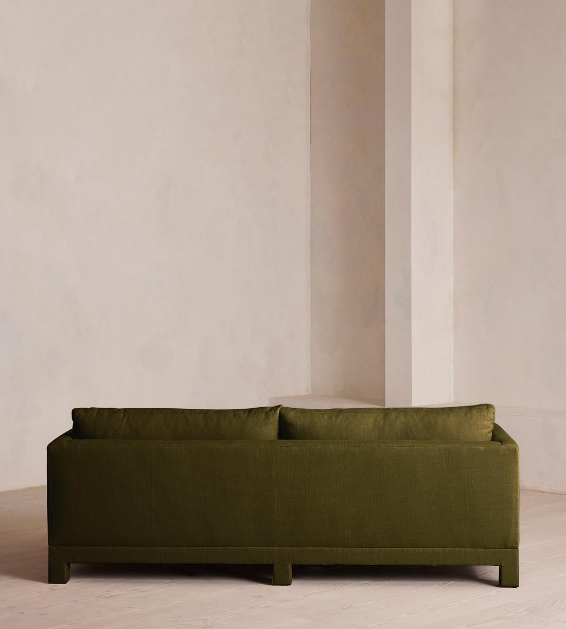 Ashford Three Seater Sofa - Linen - Olive - Images - Image 4
