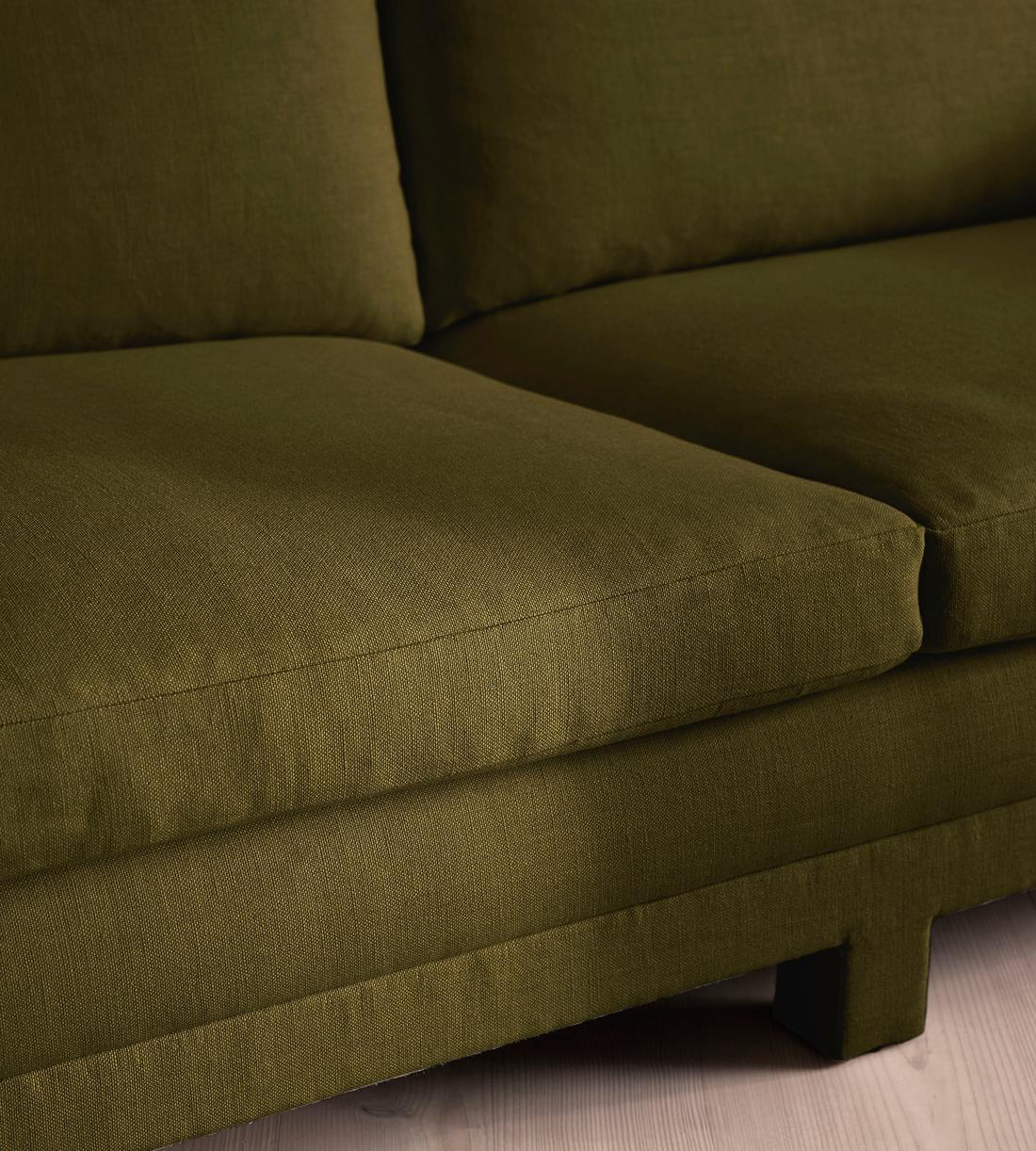 Ashford Three Seater Sofa - Linen - Olive - US - Images - Image 5