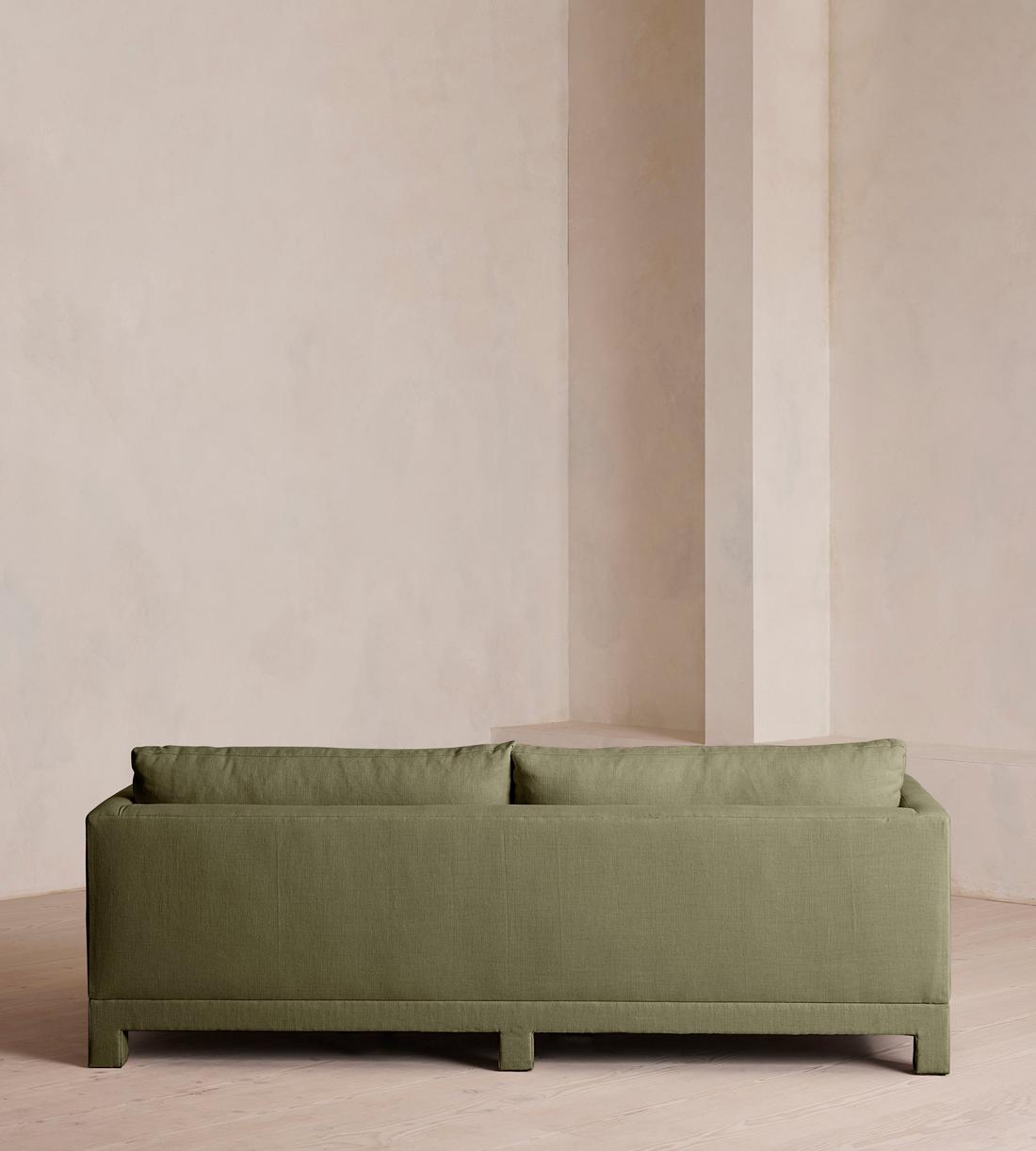 Ashford Three Seater Sofa - Linen - Sage - Images - Image 4