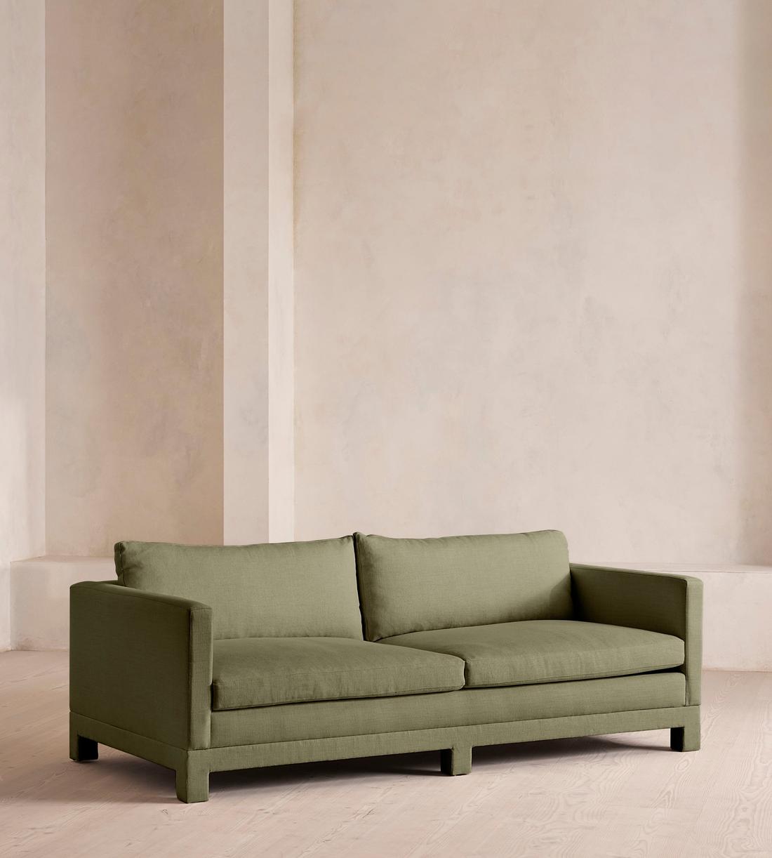 Ashford Three Seater Sofa - Linen - Sage - US - Listing - Image 2