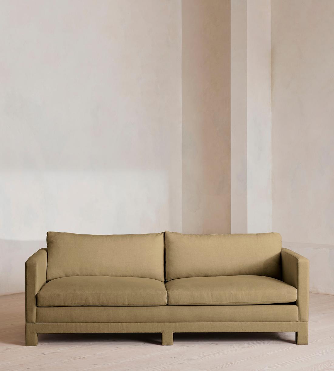 Ashford Three Seater Sofa - Linen - Wheat - Listing - Image 1