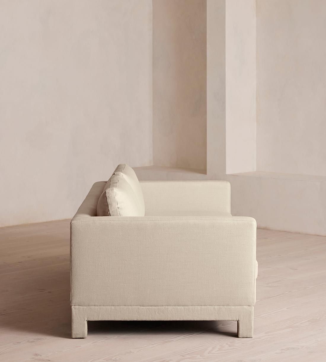 Ashford Three Seater Sofa - Linen - Bisque - Images - Image 3