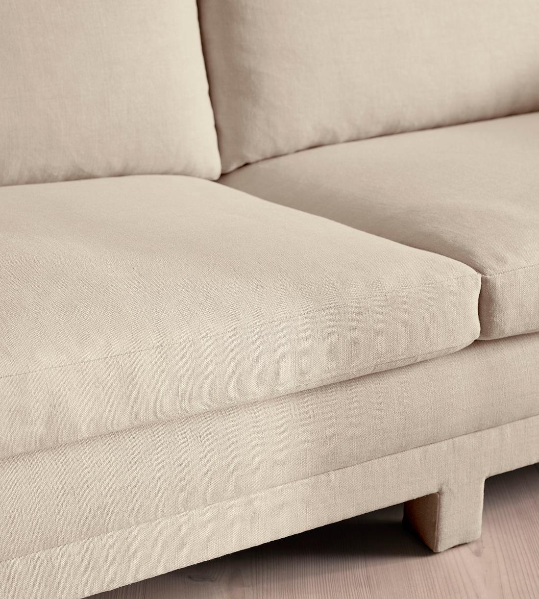 Ashford Three Seater Sofa - Linen - Bisque - Images - Image 5