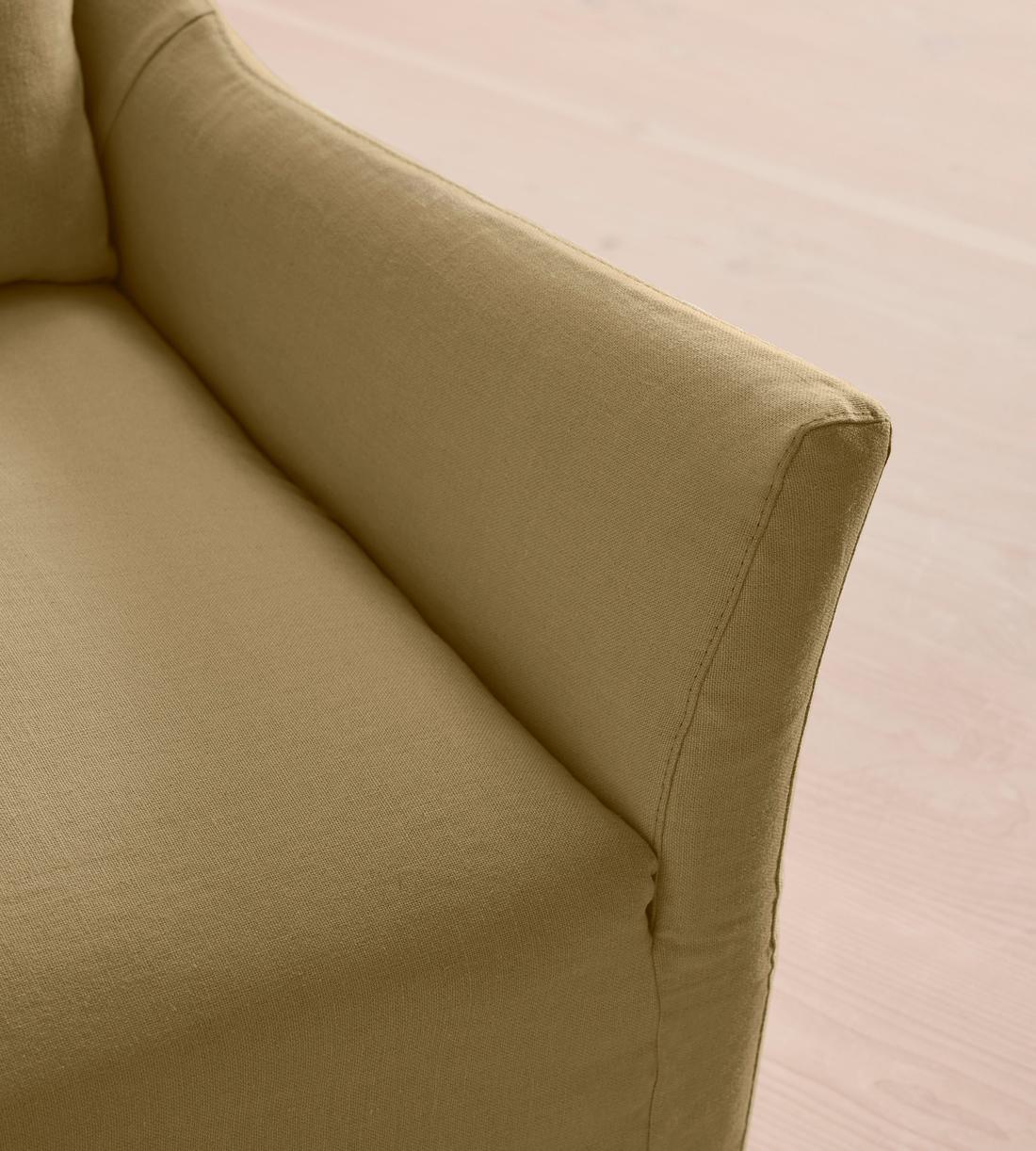 Roma Three Seater Sofa - Linen - Wheat - US - Images - Image 6