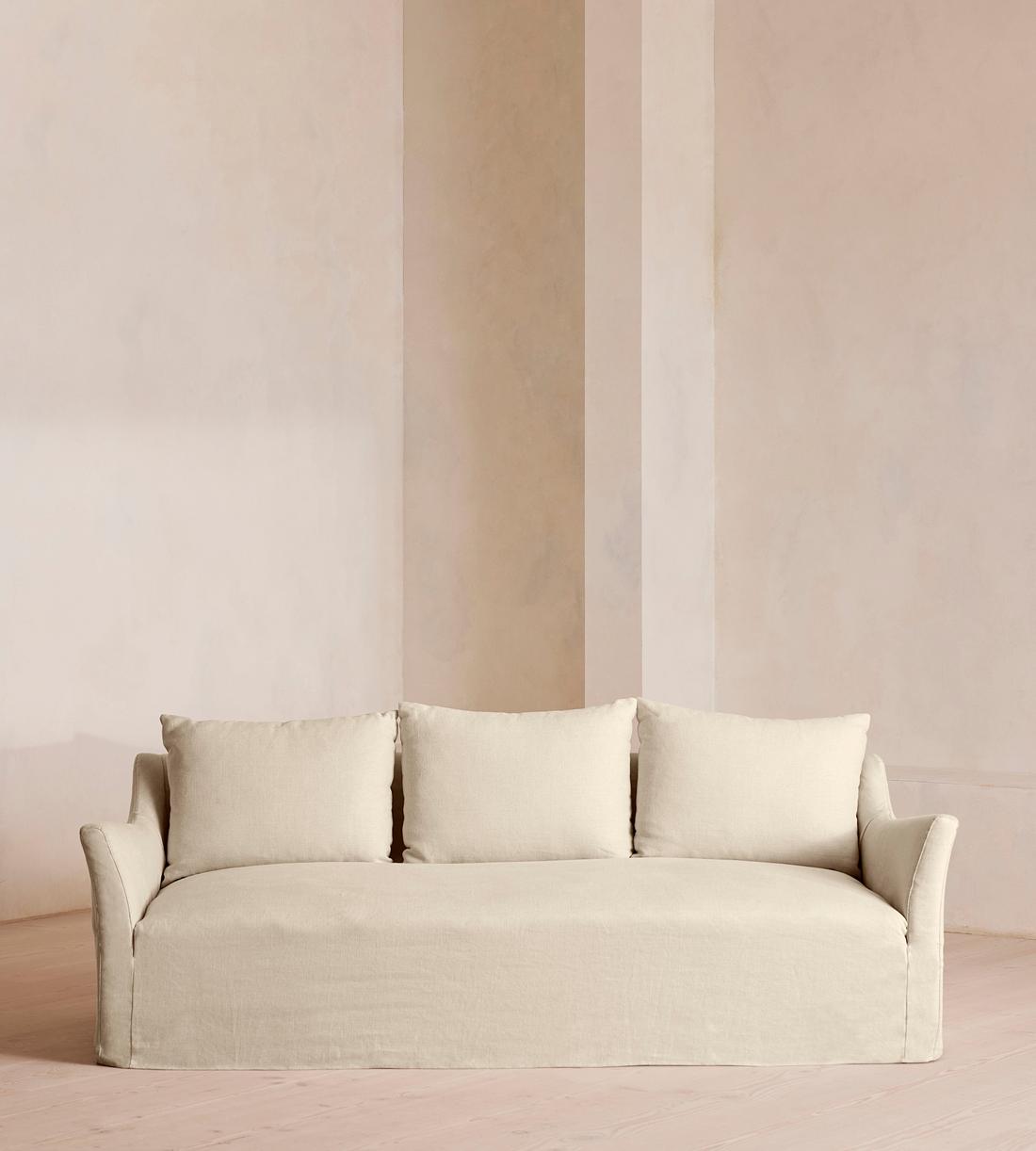 Roma Three Seater Sofa - Linen - Bisque - Listing - Image 3