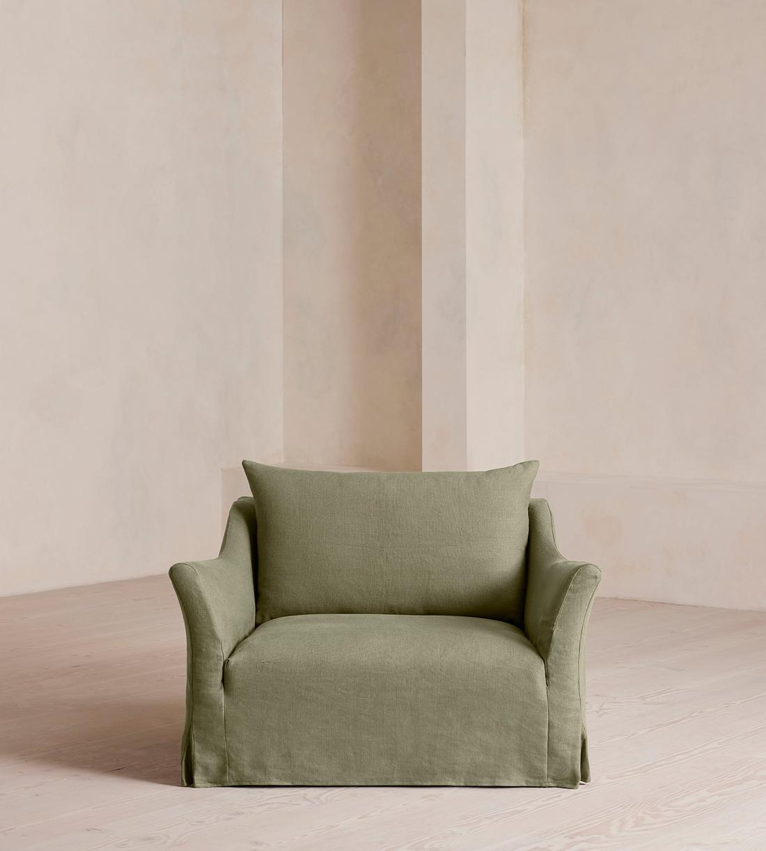 Roma Loveseat - Linen - Sage - US - Listing - Image 2