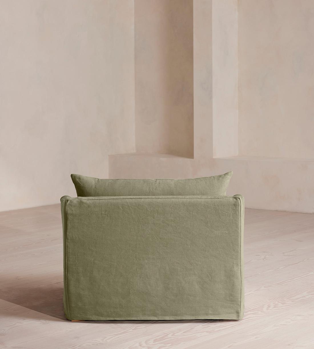 Roma Loveseat - Linen - Sage - US - Images - Image 4