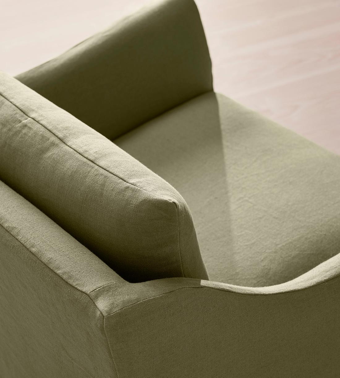 Roma Loveseat - Linen - Sage - US - Images - Image 5