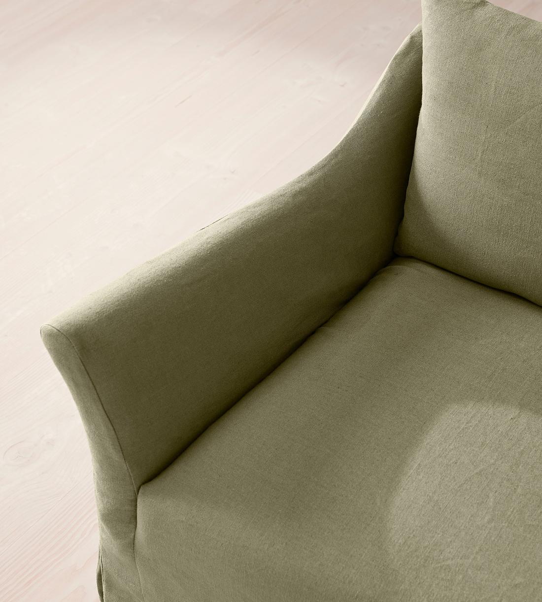 Roma Loveseat - Linen - Sage - US - Images - Image 6