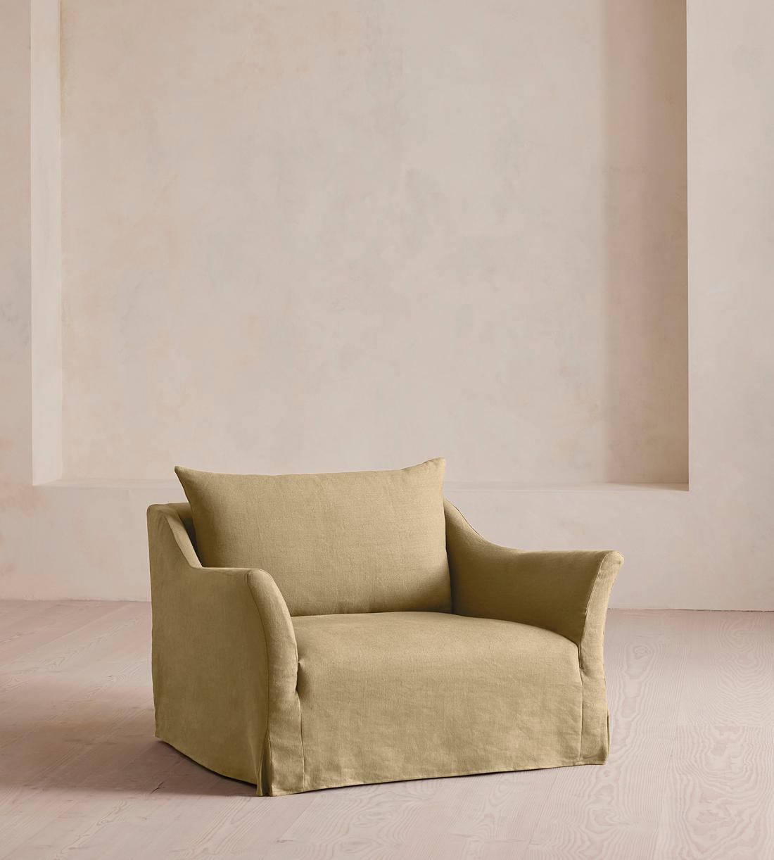 Roma Loveseat - Linen - Wheat - US - Listing - Image 1