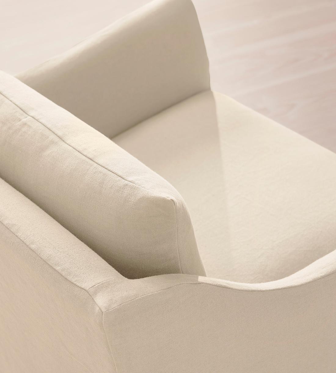 Roma Loveseat - Linen - Bisque - Images - Image 5