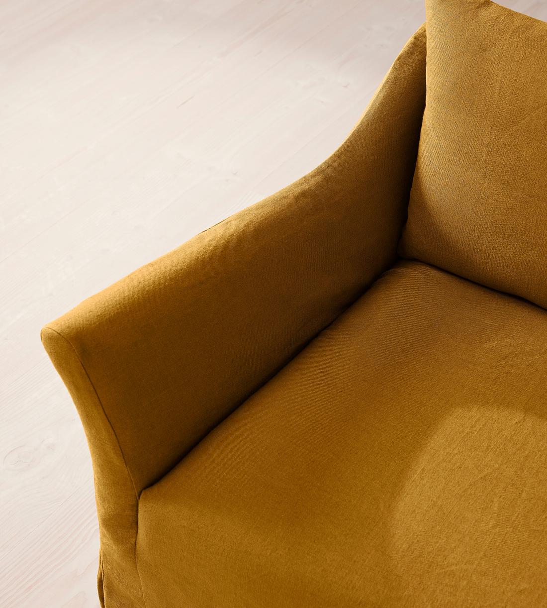 Roma Loveseat - Linen - Turmeric - UK - Images - Image 6