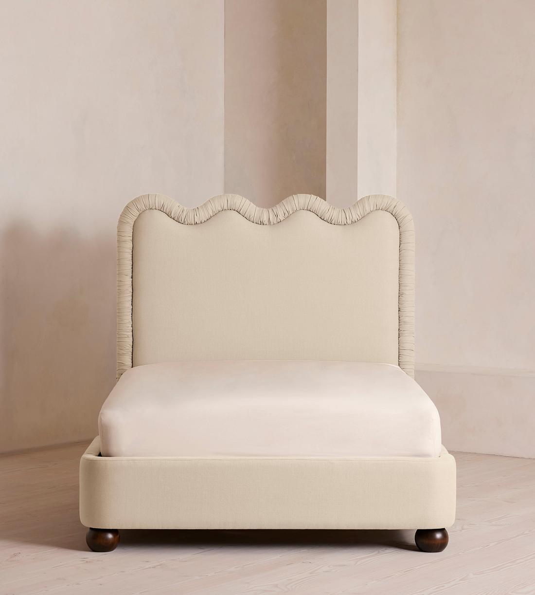 Tristan Bed - King - Linen - Bisque - US - Listing - Image 2