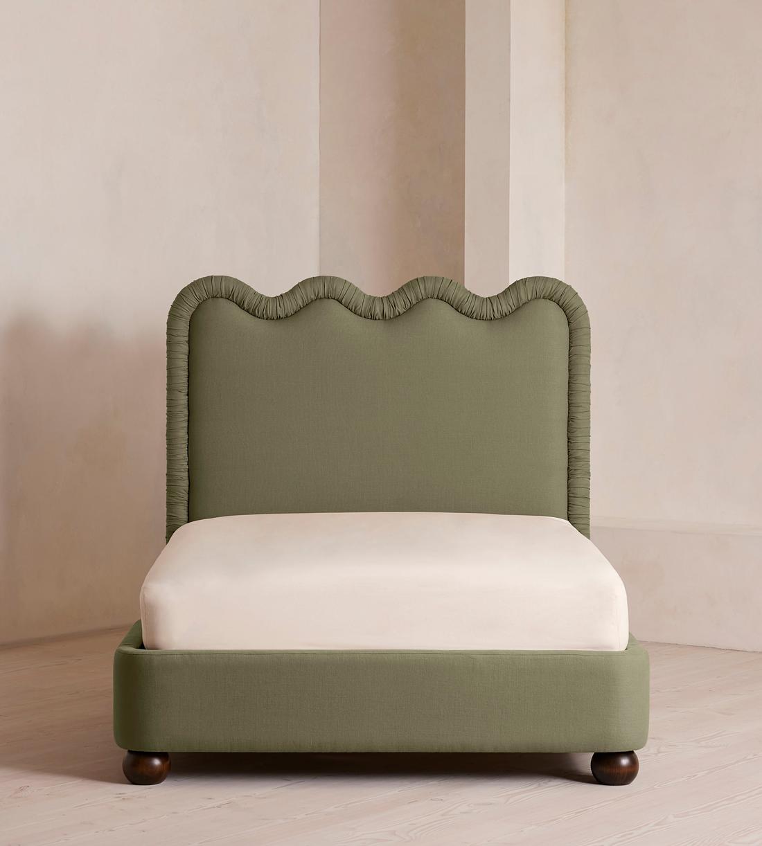 Tristan Bed - King - Linen - Sage - US - Listing - Image 2